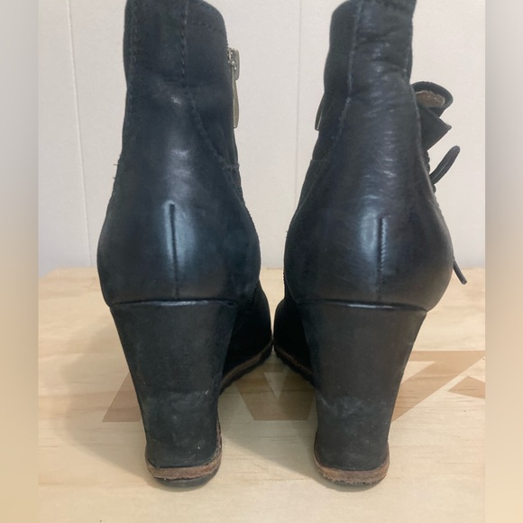 Biala Leather Wedge Booties size 7 Nordstrom - Picture 3 of 9